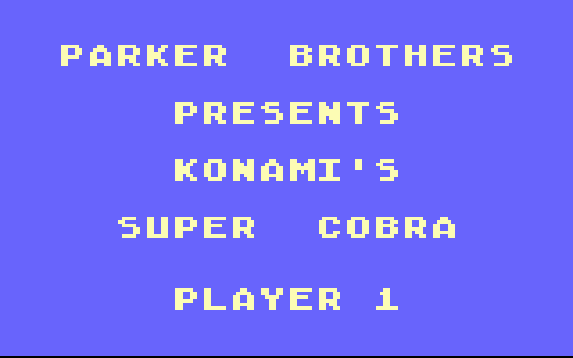 Super Cobra (1983) (Parker Bros) Screenshot